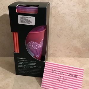 Starbucks Mexico exclusive valentines cold cups